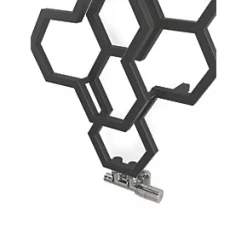 Terma Hex Radiator 1200 x 486mm Black 1180BTU -Designer Radiators Store 103RH A5