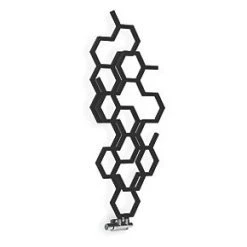 Terma Hex Radiator 1200 x 486mm Black 1180BTU