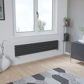 Ximax Fortuna Designer Radiator 294 x 1500mm Anthracite 2823BTU 2 Ximax Fortuna Designer Radiator 294 x 1500mm Anthracite 2823BTU - Image 2