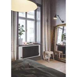 Terma Rolo Room Radiator 500 x 865mm Black 2015BTU -Designer Radiators Store 120RH A2