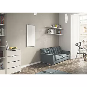 Ximax Infrared Panel Glass Electric Designer Radiator 600 x 1200mm White 2730BTU 2 Ximax Infrared Panel Glass Electric Designer Radiator 600 x 1200mm White 2730BTU - Image 2