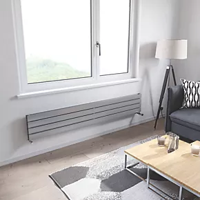 Ximax Oceanus Designer Radiator 295 x 1800mm Silver 3314BTU 2 Ximax Oceanus Designer Radiator 295 x 1800mm Silver 3314BTU - Image 2