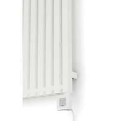 Terma Triga E Wall-Mounted Oil-Filled Radiator Textured White 1000W 580 x 1700mm -Designer Radiators Store 147HT A3