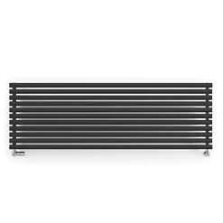 Terma Rolo Room Radiator 1800 x 590mm Black 4297BTU -Designer Radiators Store 162RH A3