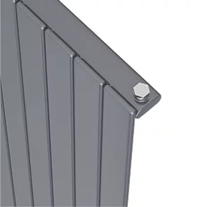 Moretti Modena Designer Radiator 1500 x 433mm Silver 2607BTU 2 Moretti Modena Designer Radiator 1500 x 433mm Silver 2607BTU - Image 2