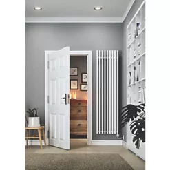 Terma Rolo-Room-E Wall-Mounted Oil-Filled Radiator White 1000W 480 x 1800mm -Designer Radiators Store 180HR A5