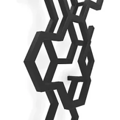 Terma Hex Radiator 1700 x 573mm Black 1705BTU -Designer Radiators Store 210RH A4