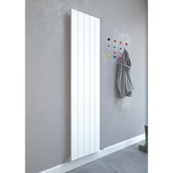 Kudox AluLite Flat Aluminium Radiator 1800 x 470mm White 3897BTU -Designer Radiators Store 215FH A2