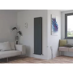 Ximax Oceanus Duplex Horizontal or Vertical Designer Radiator 1800 x 445mm Anthracite -Designer Radiators Store 22505 A3
