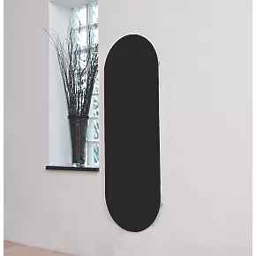 Towelrads Vetro Soap Glass Designer Radiator 1380 x 500mm Black 1651BTU 2 Towelrads Vetro Soap Glass Designer Radiator 1380 x 500mm Black 1651BTU - Image 2