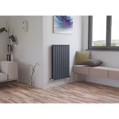 Ximax Oceanus Duplex Horizontal or Vertical Designer Radiator 900 x 595mm Anthracite -Designer Radiators Store 29672 A3