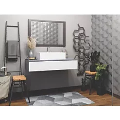 Terma Hex Radiator 1200 x 486mm Sparkling Grey 1180BTU -Designer Radiators Store 307RH A2