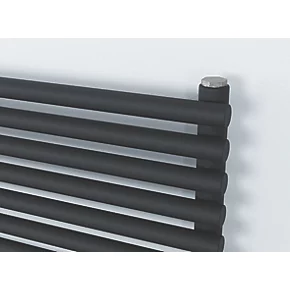 Ximax Gamba Horizontal Designer Radiator 610 x 1400mm Anthracite 3287BTU 3 Ximax Gamba Horizontal Designer Radiator 610 x 1400mm Anthracite 3287BTU - Image 3