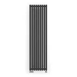 Terma Rolo Room Radiator 1800 x 480mm Black 3519BTU -Designer Radiators Store 339RH A2