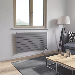 Ximax Oceanus Designer Radiator 595 x 1200mm Silver 2597BTU 2 Ximax Oceanus Designer Radiator 595 x 1200mm Silver 2597BTU - Image 2