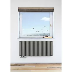 Terma Nemo Designer Radiator 530 x 1185mm Grey / Silver 3922BTU -Designer Radiators Store 342HR A5
