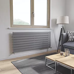 Ximax Oceanus Designer Radiator 595 x 1500mm Silver 3246BTU 2 Ximax Oceanus Designer Radiator 595 x 1500mm Silver 3246BTU - Image 2
