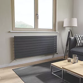 Ximax Oceanus Designer Radiator 595 x 1500mm Anthracite 3246BTU 2 Ximax Oceanus Designer Radiator 595 x 1500mm Anthracite 3246BTU - Image 2