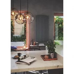Terma Rolo Room Radiator 1200 x 590mm Grey 3028BTU -Designer Radiators Store 394RH A4