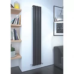 Kudox AluLite Arc Aluminium Radiator 1800 x 280mm Black 2396BTU 7 Kudox AluLite Arc Aluminium Radiator 1800 x 280mm Black 2396BTU -Designer Radiators Store 410FH A2