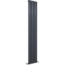 Kudox AluLite Arc Aluminium Radiator 1800 x 280mm Black 2396BTU