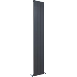 Kudox AluLite Flat Aluminium Radiator 1800 x 280mm Black 2337BTU