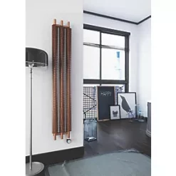 Terma Ribbon VE Wall-Mounted Oil-Filled Radiator Copper 600W 290 x 1800mm -Designer Radiators Store 435HR A5