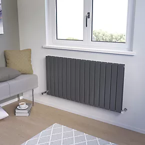 Ximax Oceanus Designer Radiator 600 x 1195mm Anthracite 3901BTU 2 Ximax Oceanus Designer Radiator 600 x 1195mm Anthracite 3901BTU - Image 2