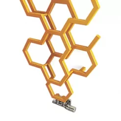 Terma Hex Radiator 1700 x 573mm Mustard 1707BTU -Designer Radiators Store 457RH A5