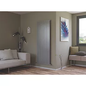 Ximax Oceanus Duplex Horizontal or Vertical Designer Radiator 1800 x 670mm Silver 2 Ximax Oceanus Duplex Horizontal or Vertical Designer Radiator 1800 x 670mm Silver - Image 2