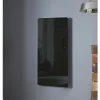 Towelrads Vetro Electric Glass Infrared Designer Radiator 1000 x 500mm Black 2388BTU