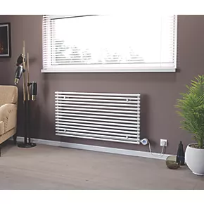 Ximax Gamba Horizontal Electric Designer Radiator 590 x 1200mm White 3070BTU 2 Ximax Gamba Horizontal Electric Designer Radiator 590 x 1200mm White 3070BTU - Image 2