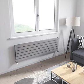 Ximax Oceanus Designer Radiator 445 x 1500mm Silver 3901BTU 2 Ximax Oceanus Designer Radiator 445 x 1500mm Silver 3901BTU - Image 2