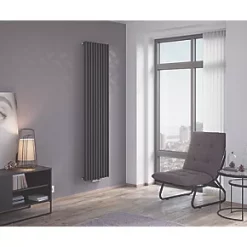 Ximax Fortuna-Twist Designer Radiator 1800 x 565mm Anthracite 3754BTU 5 Ximax Fortuna-Twist Designer Radiator 1800 x 565mm Anthracite 3754BTU -Designer Radiators Store 5549V A2
