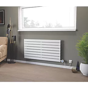 Ximax Oceanus Horizontal Electric Designer Radiator 595 x 900mm White 2048BTU 2 Ximax Oceanus Horizontal Electric Designer Radiator 595 x 900mm White 2048BTU - Image 2