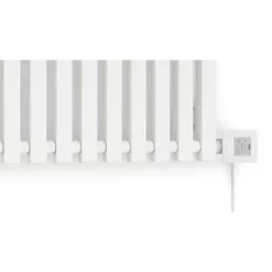 Terma Triga E Wall-Mounted Oil-Filled Radiator Textured White 1000W 1280 x 560mm -Designer Radiators Store 568HT A3