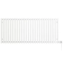 Terma Triga E Wall-Mounted Oil-Filled Radiator Textured White 1000W 1280 x 560mm