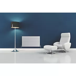 Moretti Modena Designer Radiator 578 x 1000mm White 3685BTU 2 Moretti Modena Designer Radiator 578 x 1000mm White 3685BTU - Image 2