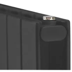 Moretti Modena Designer Radiator 1500 x 578mm Matt Charcoal 5237BTU -Designer Radiators Store 6095D A3