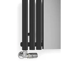 Terma Rolo-Mirror Radiator 1800 x 590mm Black 2857BTU -Designer Radiators Store 623RH A5