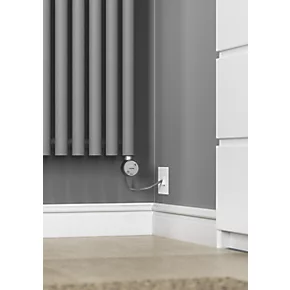 Terma Rolo-Room-E Wall-Mounted Oil-Filled Radiator Grey / Silver 1000W 480 x 1800mm 6 Terma Rolo-Room-E Wall-Mounted Oil-Filled Radiator Grey / Silver 1000W 480 x 1800mm - Image 6