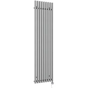 Terma Rolo-Room-E Wall-Mounted Oil-Filled Radiator Grey / Silver 1000W 480 x 1800mm 1 Terma Rolo-Room-E Wall-Mounted Oil-Filled Radiator Grey / Silver 1000W 480 x 1800mm