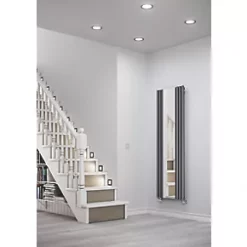 Terma Rolo-Mirror Designer Radiator 1800 x 590mm Grey 2854BTU -Designer Radiators Store 638HR A4