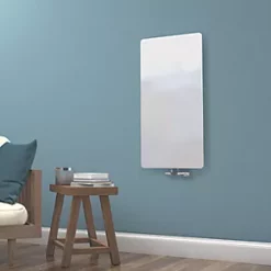 Towelrads Vetro Glass Designer Radiator 1000 x 500mm White 1621BTU