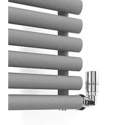 Terma Rolo-Room Designer Radiator 1800 x 370mm Grey / Silver 2735BTU -Designer Radiators Store 686HR A4