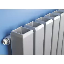 Ximax Erupto Square Designer Radiator 1800 x 435mm Silver 4649BTU -Designer Radiators Store 69099 A2
