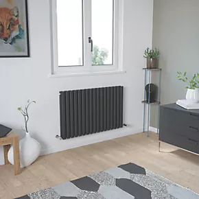 Ximax Fortuna Designer Radiator 600 x 990mm Anthracite 3887BTU 2 Ximax Fortuna Designer Radiator 600 x 990mm Anthracite 3887BTU - Image 2