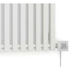 Terma Triga E Wall-Mounted Oil-Filled Radiator Textured White 600W 680 x 560mm -Designer Radiators Store 790HR A3