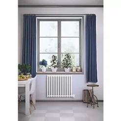 Terma Triga E Wall-Mounted Oil-Filled Radiator Textured White 600W 680 x 560mm -Designer Radiators Store 790HR A4
