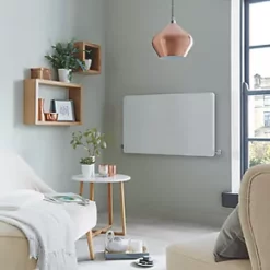 Towelrads Vetro Glass Designer Radiator 600 x 1000mm White 2661BTU